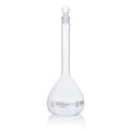 Globe Scientific Flask, Volumetric , Globe Glass, 500mL, Class B, To Contain (TC), ASTME288, 6/Box 8250500